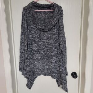 ~ womens DKNY grey sweater with loose turtleneck- size 3X